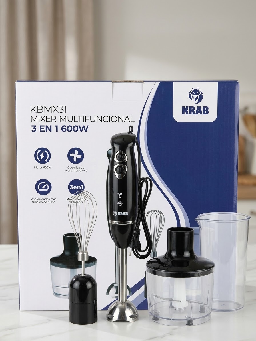 Mixer Krab multifunctional 3 EN 1 600W