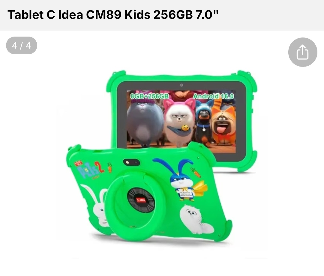 Tablet C IDEA CM89 Kids 256GB 7.0" verde