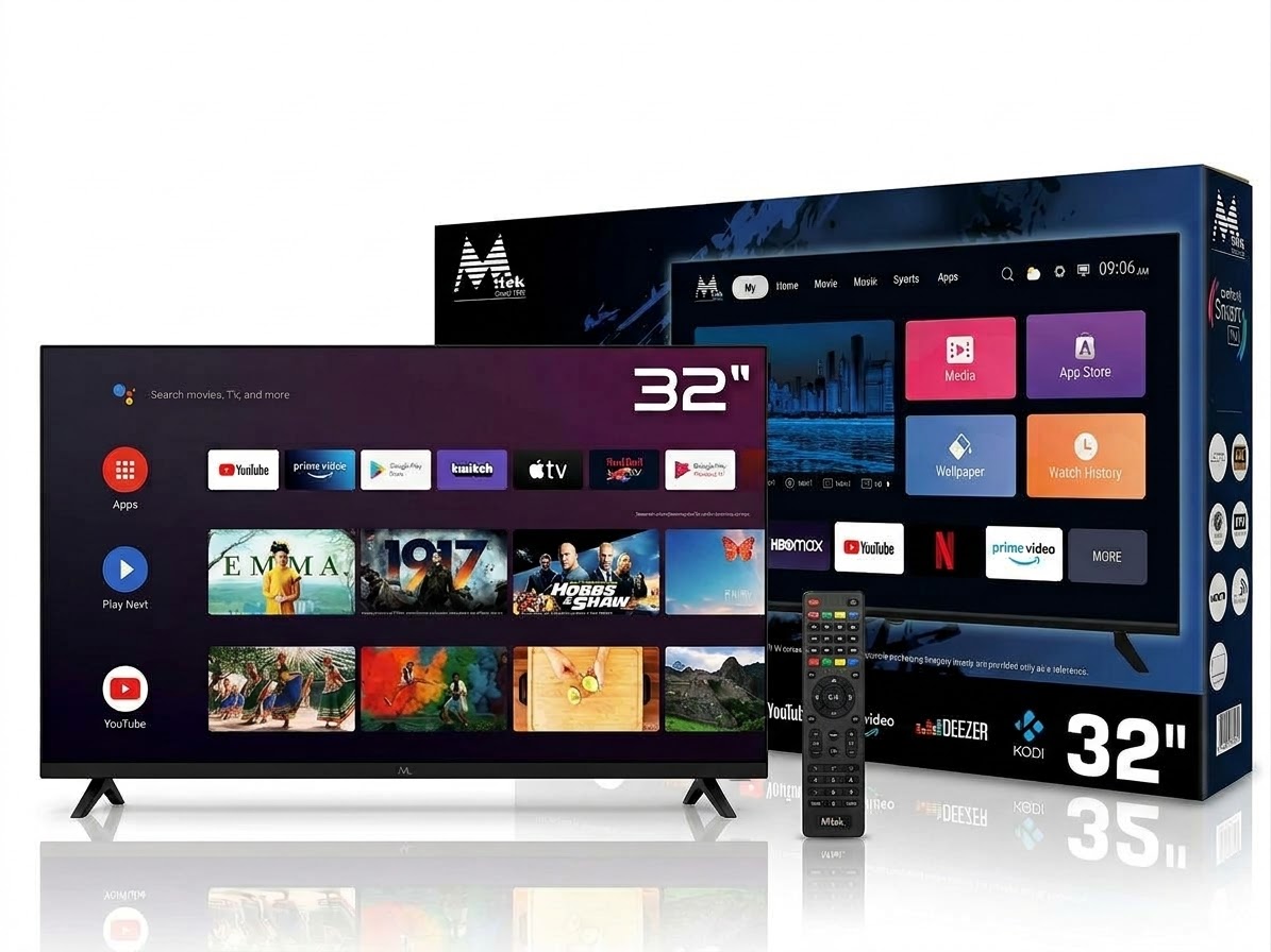 Smart TV 32" M-Tek MY32FSPH - HD - HDMI/USB - Android 14 - 32"
