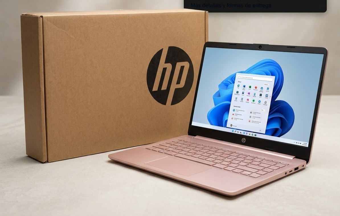 Notebook HP 14-DQ6105DX Intel N150 Prossesor 3.6GHz/ Memoria 4gb/UFS 128GB/ 14¨ HD LED Display (250 nits)- 365 Microsof/ 3-cell, 41 Wh/ Windows 11