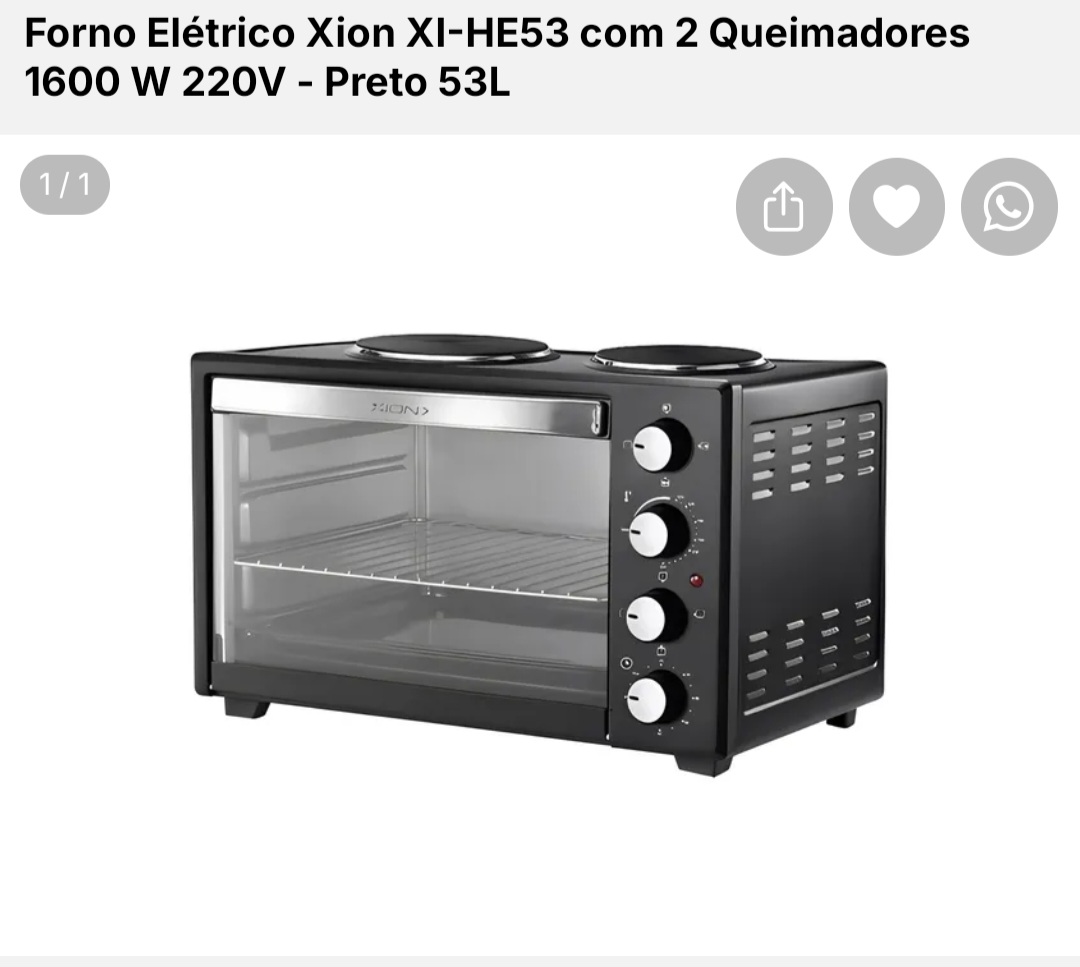 Horno electrico 53 litros