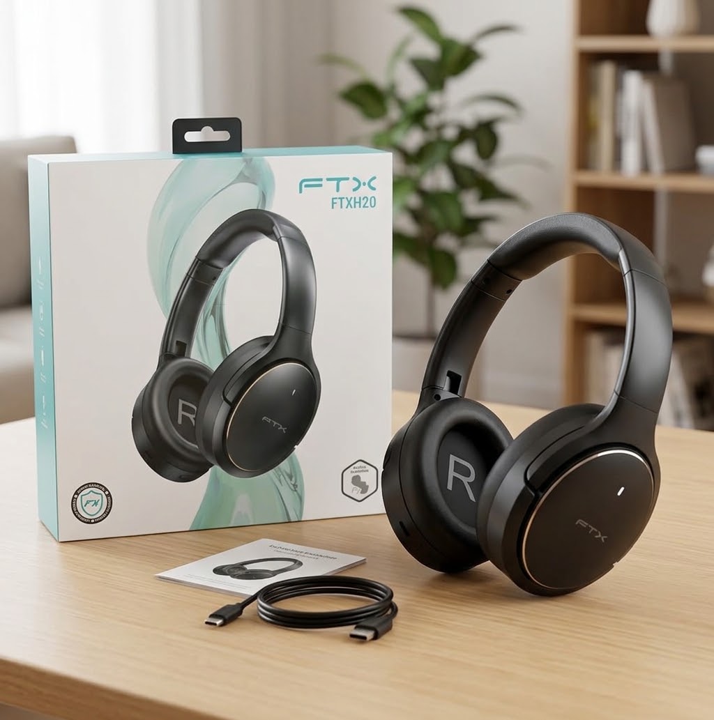 Auriculares inalambricos a Bluetooth- Negro